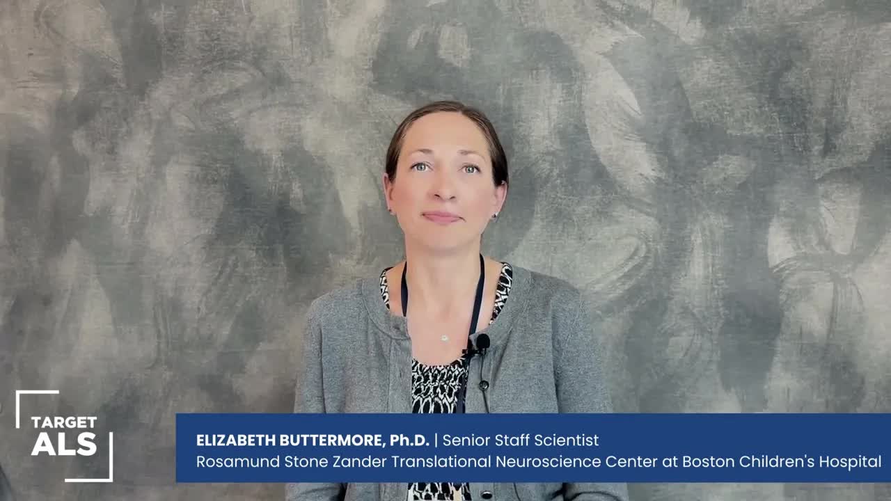 Interview with Elizabeth Buttermore, Ph.D. | 2023 Target ALS Annual Meeting
